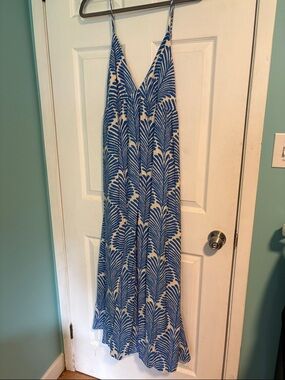 Abercrombie & Fitch Blue and White Maxi Dress